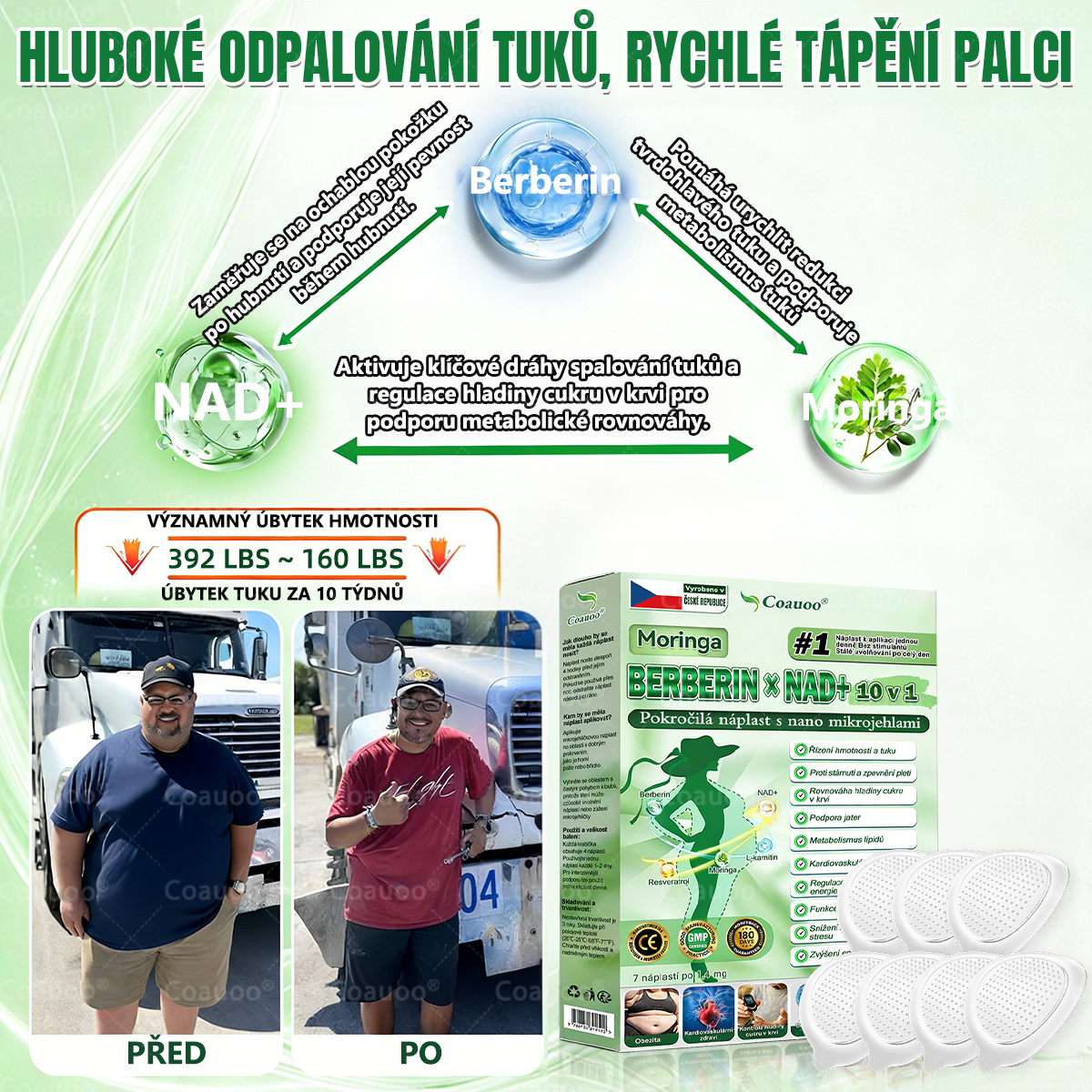 Oficiální prodejna BENU |  🧑‍⚕️𝐂𝐨𝐚𝐮𝐨𝐨® 𝐌𝐨𝐫𝐢𝐧𝐠𝐚 × 𝐁𝐞𝐫𝐛𝐞𝐫𝐲𝐧𝐚 × 𝐀𝐌𝐏𝐊 𝟏𝟎 v 1 – Zeštíhlující nano mikrojihlový náplast 🇨🇿 Jen 1× denně ✅ Viditelné změny za 7 dní – na obezitu, kardiovaskulární zdraví, diabetes a kloubní problémy